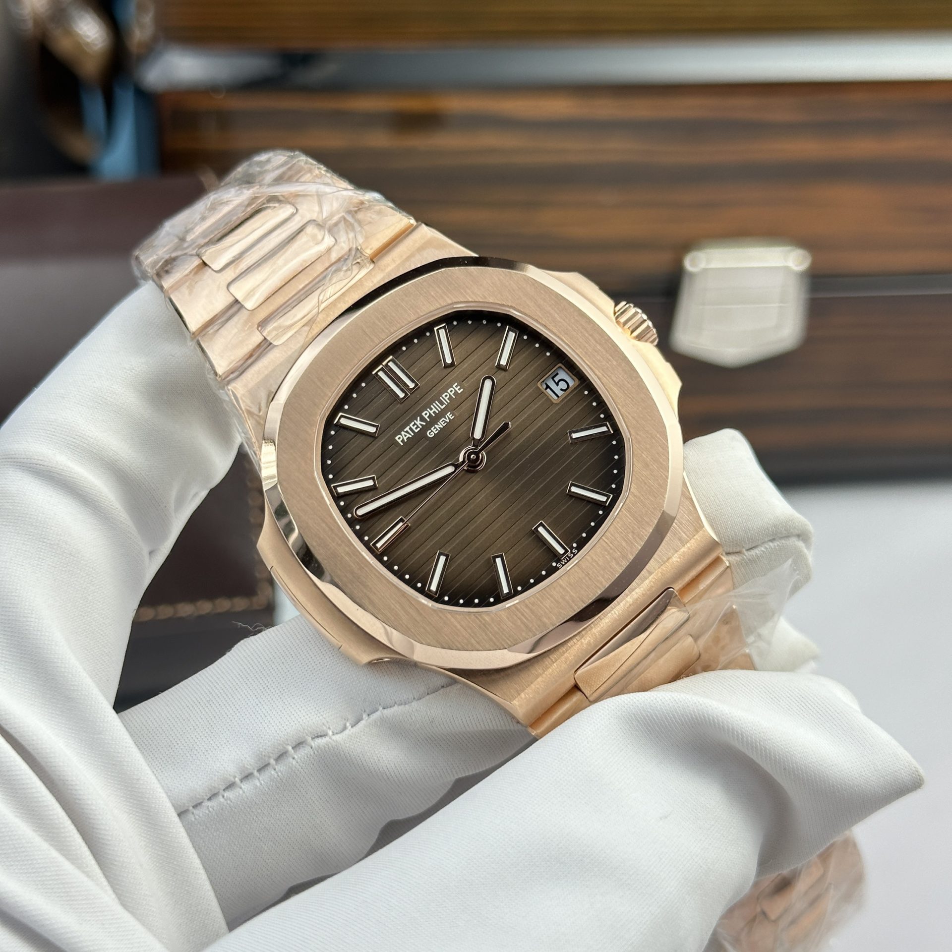 Patek Philippe Nautilus 5711 Refined Full Options Customs 18K Gold Wrapped 40mm