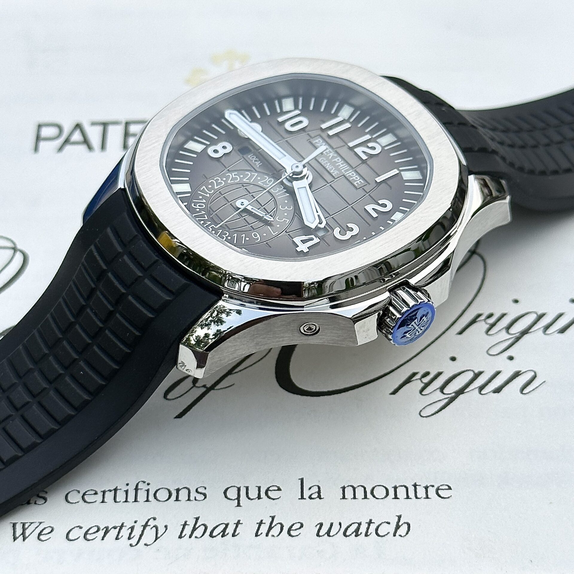 Patek Philippe Aquanaut 5164A Best Replica Watch Gray Dial ZF Factory 40.8mm