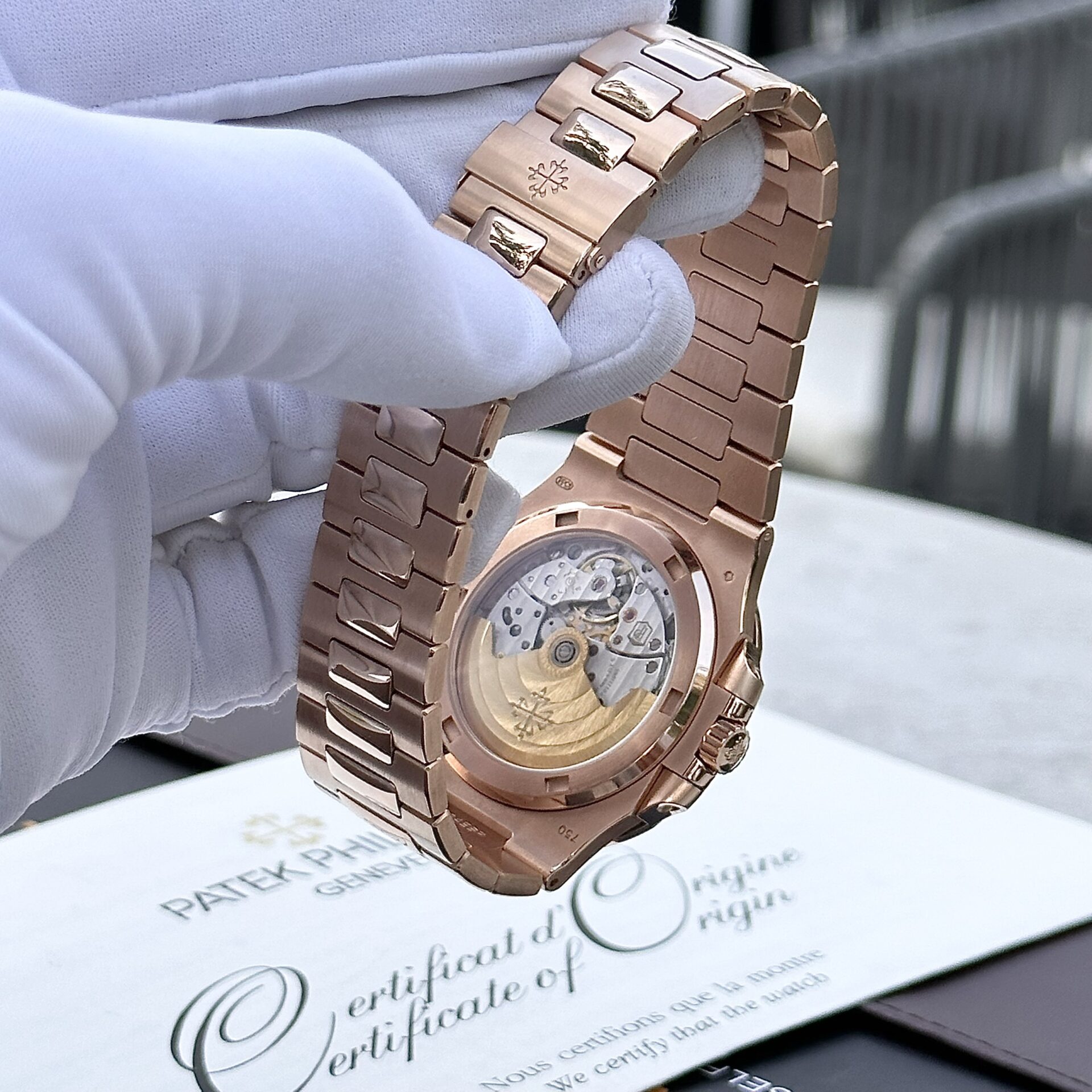 Patek Philippe Nautilus 5723 Gold Wrapped With Moissanite Baguette Diamonds 3K 40mm