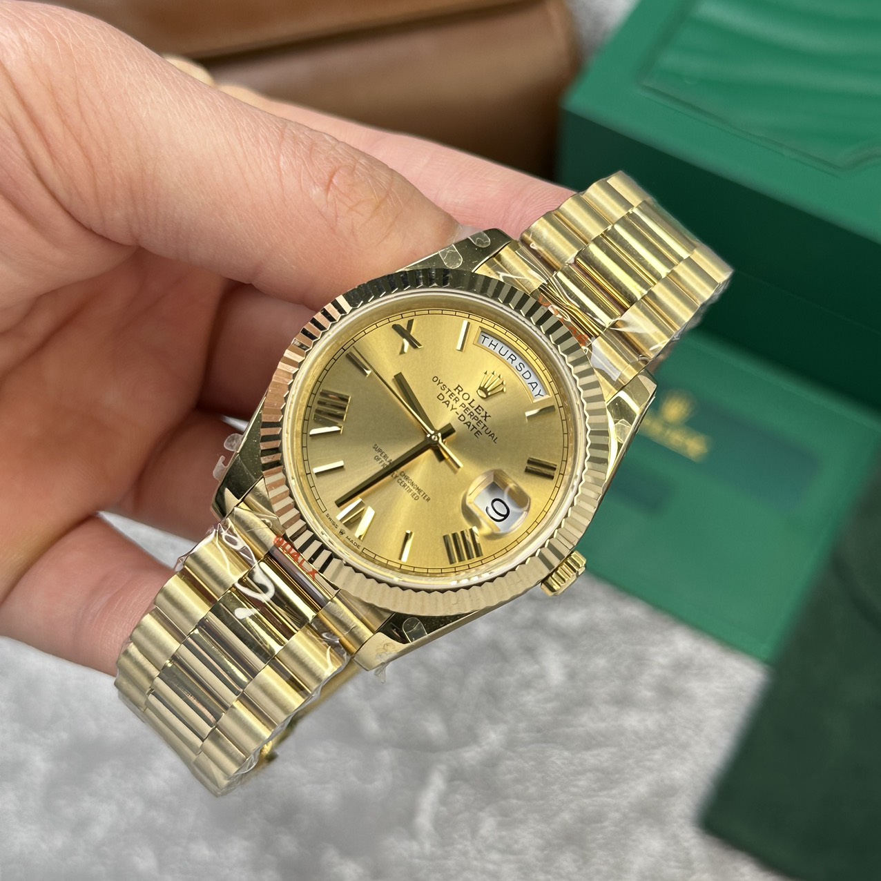 Rolex Replica 1:1 Watch Day-Date 228238 V2  Roman Numerals GM Factory 40mm