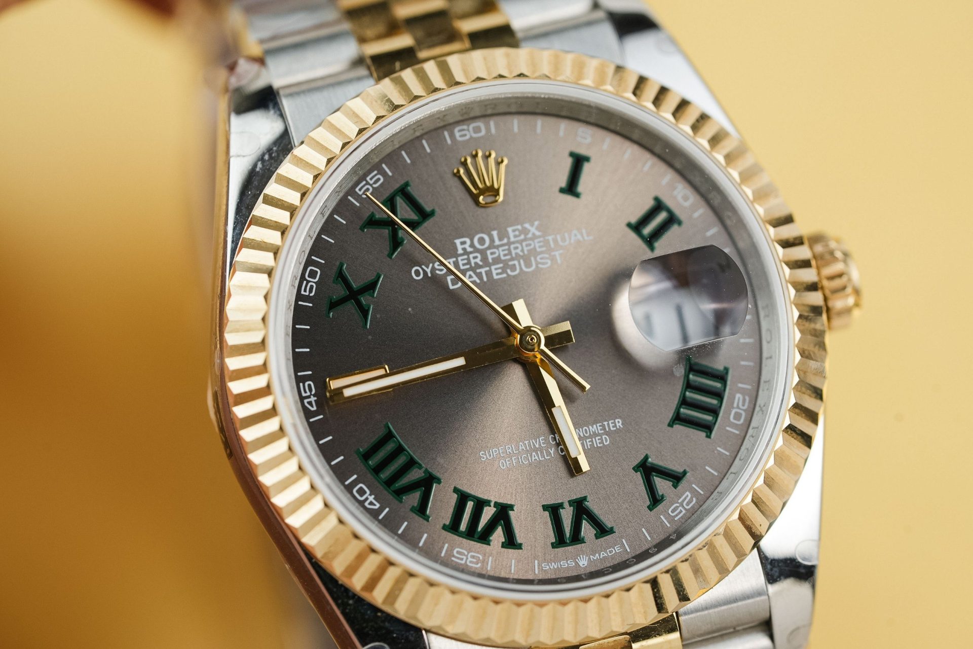 Rolex Rep 11 Watch DateJust 126231 Wimbledon Dial Gold Wrapped GM Factory 36mm