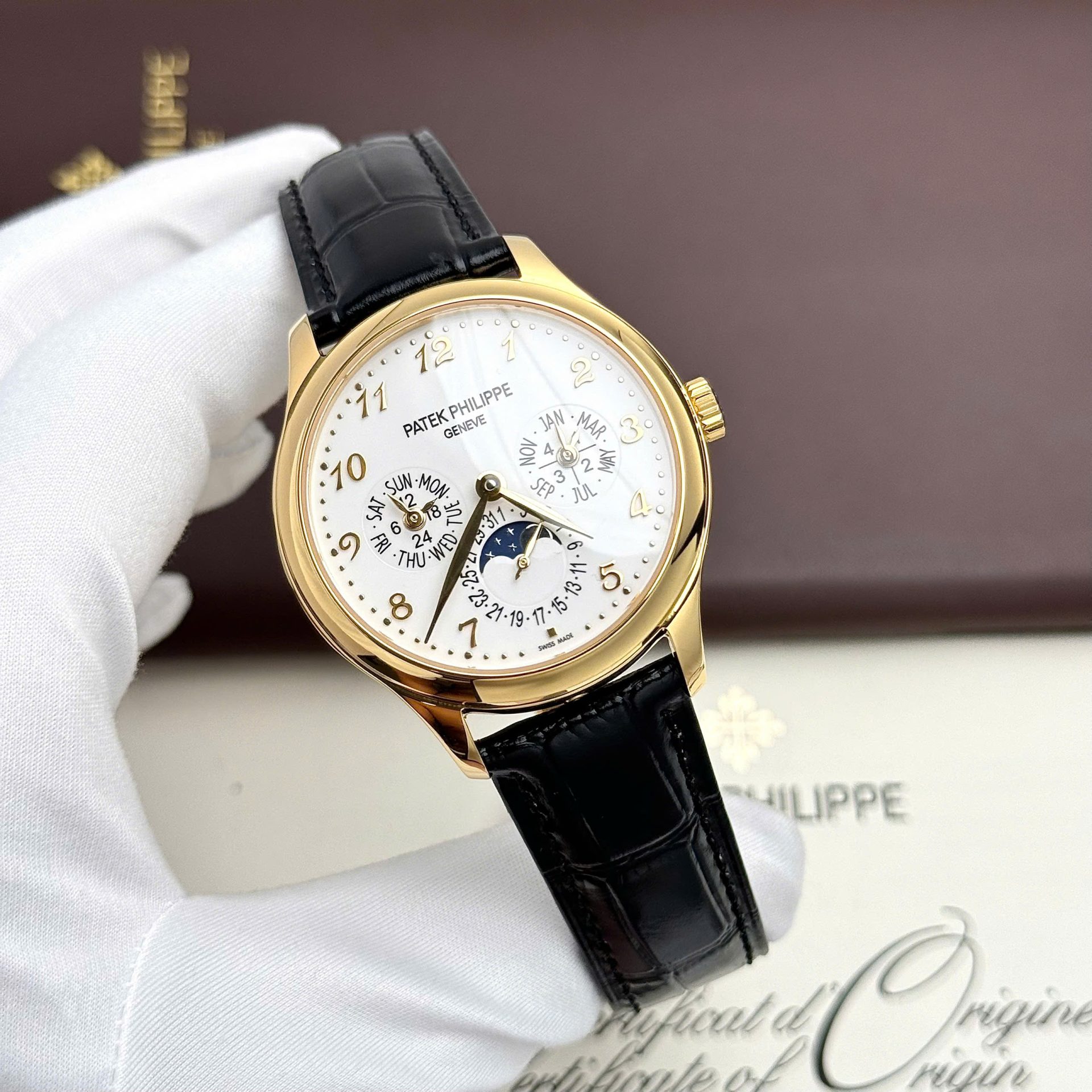Patek Philippe Grand Complicaitons 5327J Best Replica Watches Leather Strap Men s 40mm