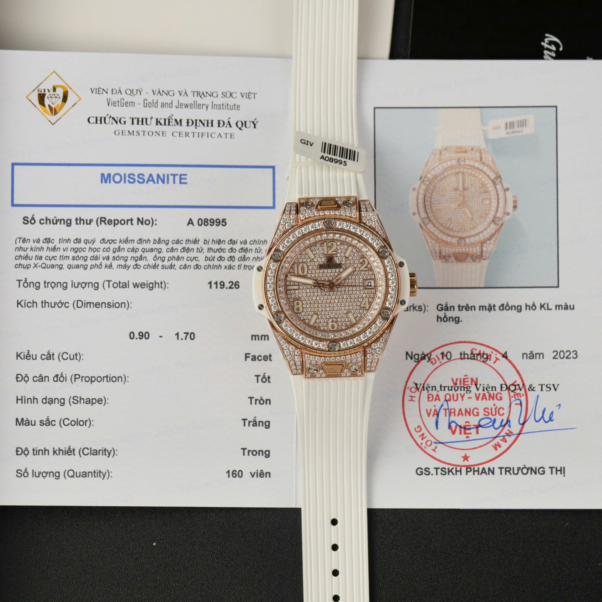 Hublot Big Bang One Click King Gold Custom Moissanite Diamonds Hong Kong 39mm