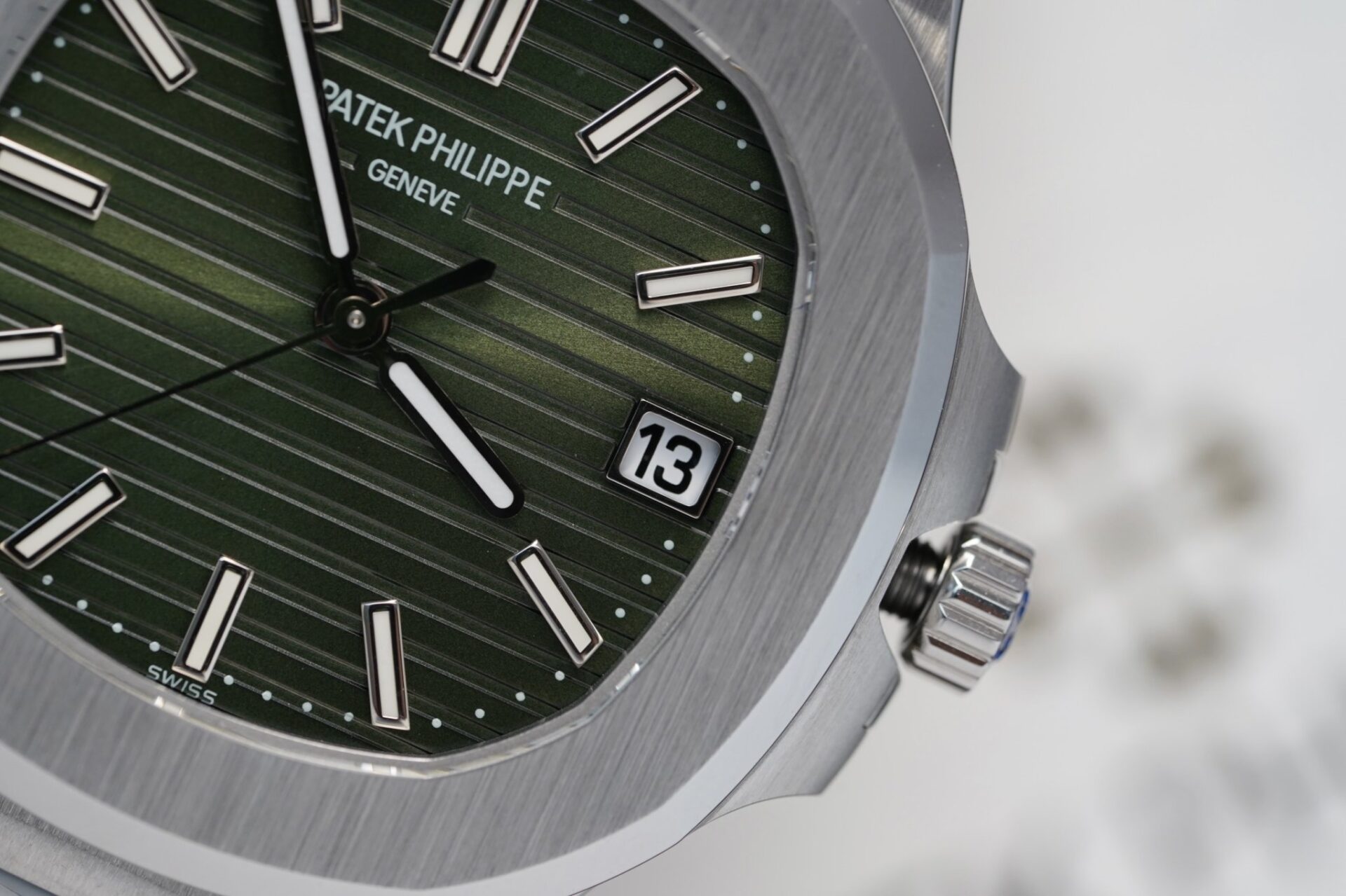 Patek Philippe Nautilus 5711 Green Dial Metal Strap Rep 1:1 Watch 3K 40mm