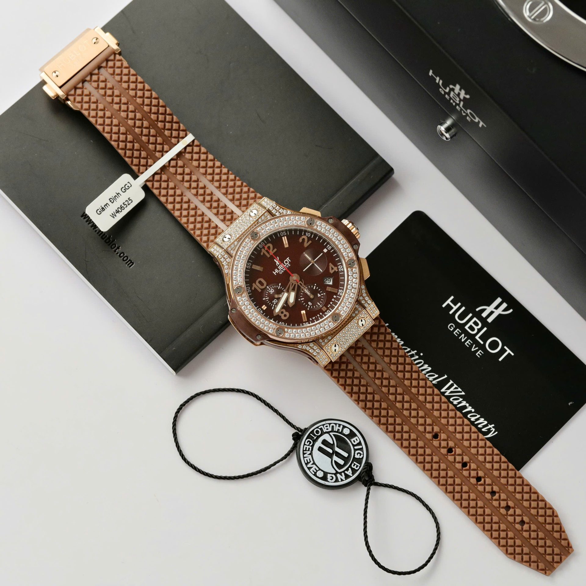 Hublot Big Bang King Gold Custom Moissanite Diamonds Hong Kong 42mm