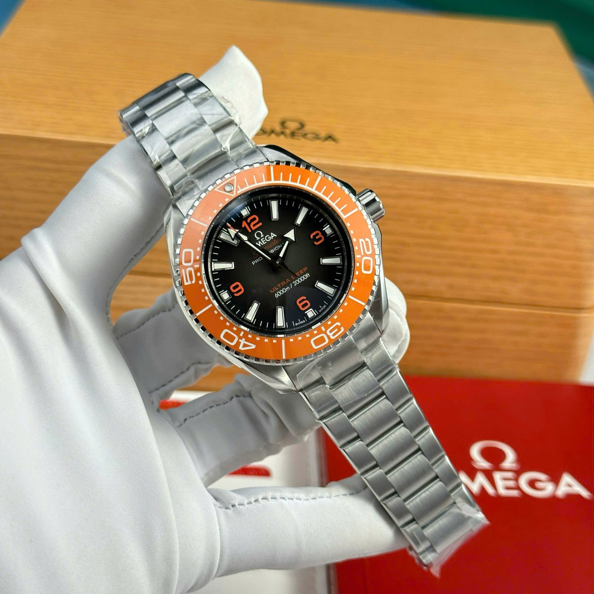 Omega Seamaster Planet Ocean 6000M Ultra Deep Replica Watch Black Dial VS Factory 45.5mm