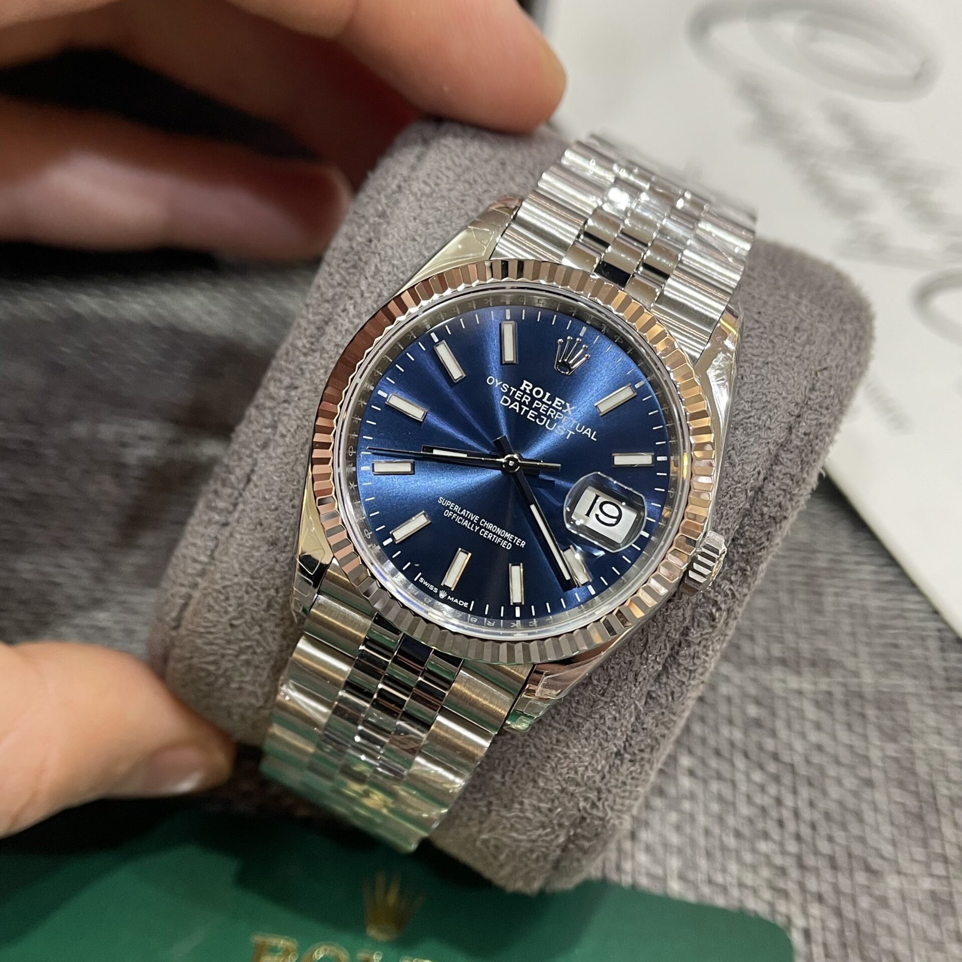 Rolex Replica 1:1 Watch Datejust 126234 Blue Dial Luminous Numbers VS Factory 36mm