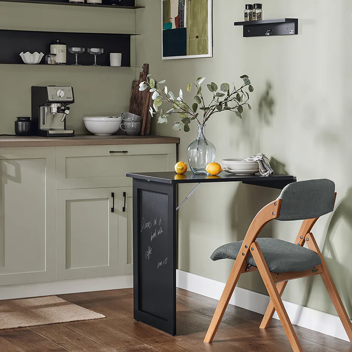 Cordoco | Wandtisch mit Tafel | Klapptisch | Esstisch | Memoboard | Hellgrau | FWT20-SCH