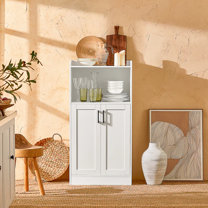 Cordoco | Küchenschrank | Sideboard | Flurschrank | Mikrowellenschrank | FSB47-W