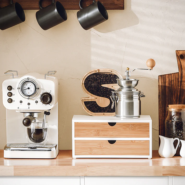 Cordoco | Kaffeekapsel Box | Aufbewahrungsbox | Schubladenbox Bambus | FRG180-WN