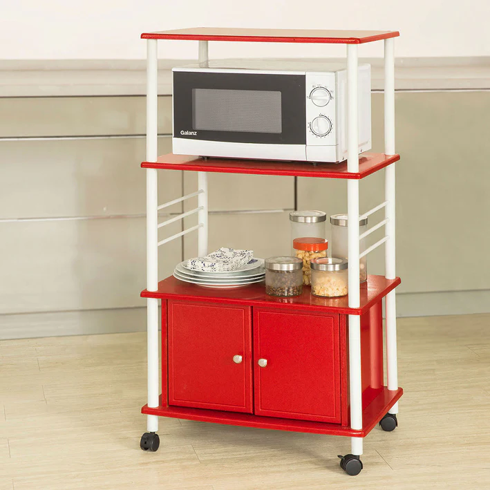 Cordoco | Mikrowellenschrank | Küchenschrank | Mehrzweckschrank Rot | FRG12-R