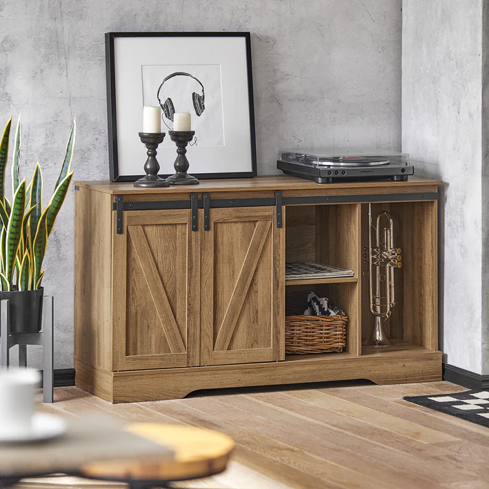 Cordoco | Sideboard mit Schiebetür | Kommode | TV-Schrank | Flurschrank | FSB60-BR