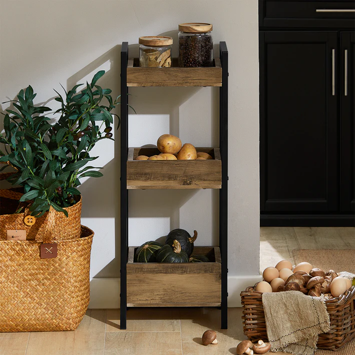 Cordoco | Badregal Vintage | kleines Regal | Aufbewahrungsregal | FRG226-F