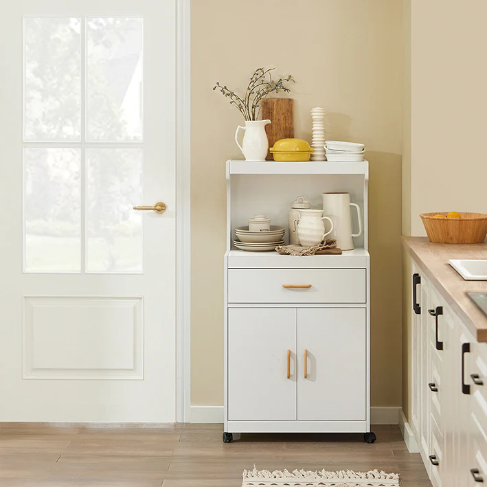 Cordoco | Mikrowellenschrank | Küchenschrank | Küchenkommode Weiß | FSB12-W