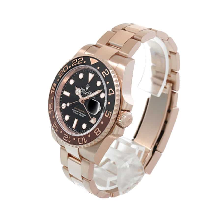 Rolex GMT-Master II 126715CHNR-0001 Rose Gold Automatic Black Dial Oyster Replica 40MM