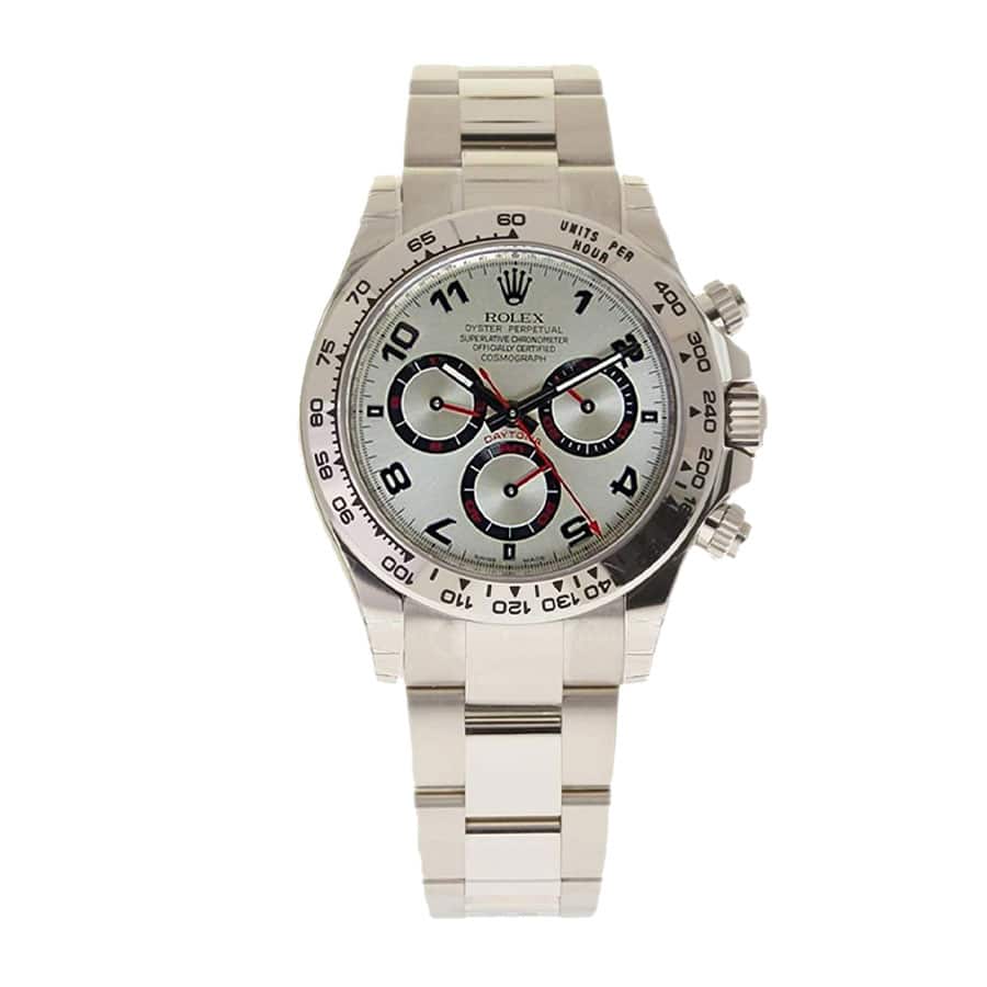 Rolex Daytona 116509 White Gold Silver Dial Replica 40MM