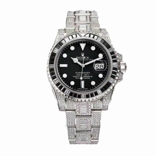 Rolex Submariner 116610LN-97200 Iced Out Watch Replica  40MM