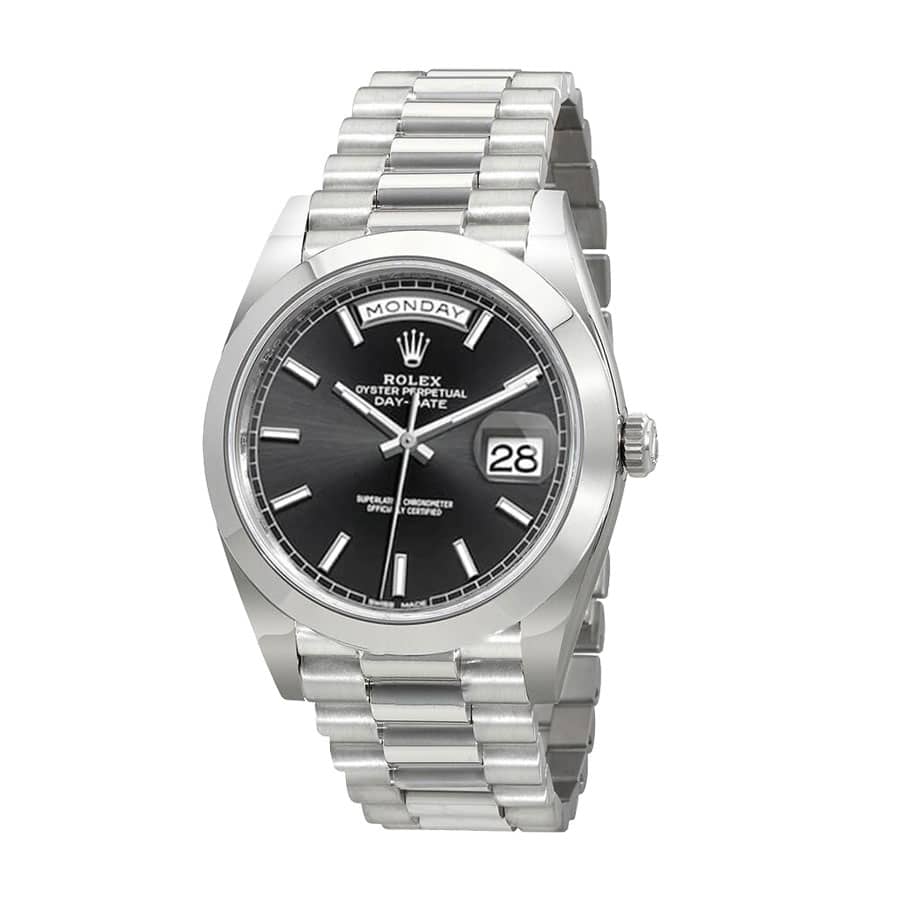 Day-Date Rolex Diagonal Black Replica