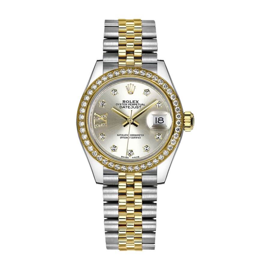 Rolex Datejust 279383RBR-0003 Champagne   Diamond Dial Replica