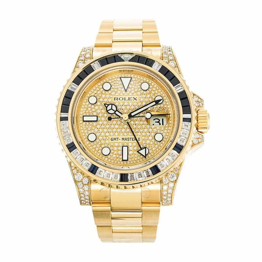 Rolex Gold Diamond Watch Replica 40MM