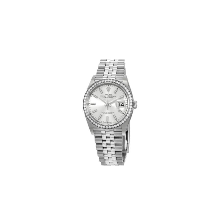 Rolex Datejust 116284 Diamond Bezel Silver Dial Replica