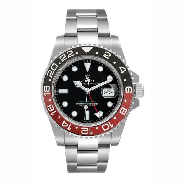 The Rolex GMT-Master II Red Black Dial Coke 16710 Replica