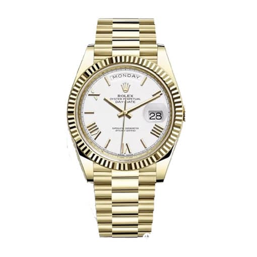 Rolex Day-Date II Collection Gold White Roman Dial 218238-0037