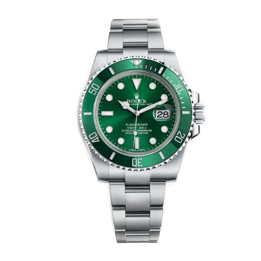 Rolex Submariner Hulk 116610LV Green Dial Replica 40MM