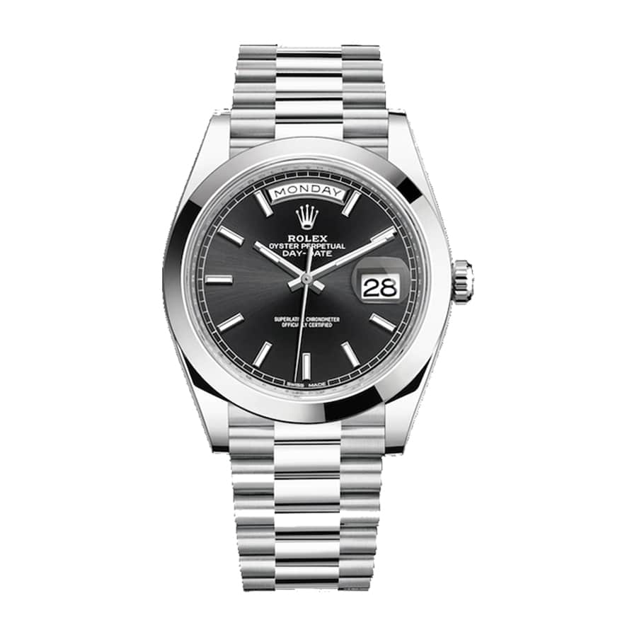 Day-Date Rolex Diagonal Black Replica