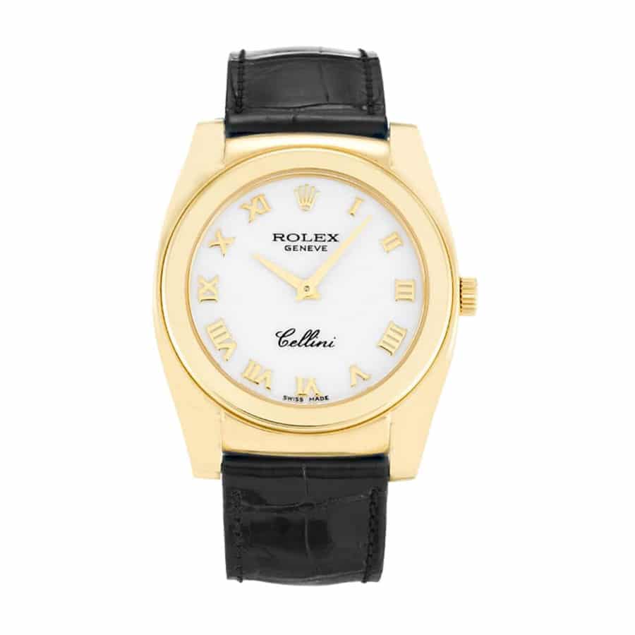 Rolex Cellini Geneve Yellow Gold White 5320/8 Replica
