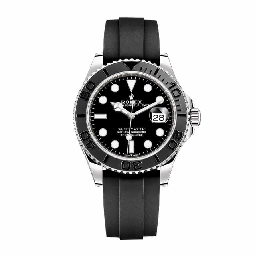 Rolex Yacht-Master 226659 White Gold Automatic Rubber Black Dial Replica 42MM
