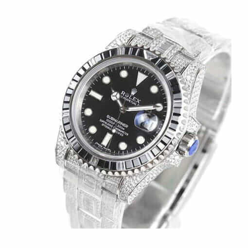 Rolex Submariner 116610LN-97200 Iced Out Watch Replica  40MM