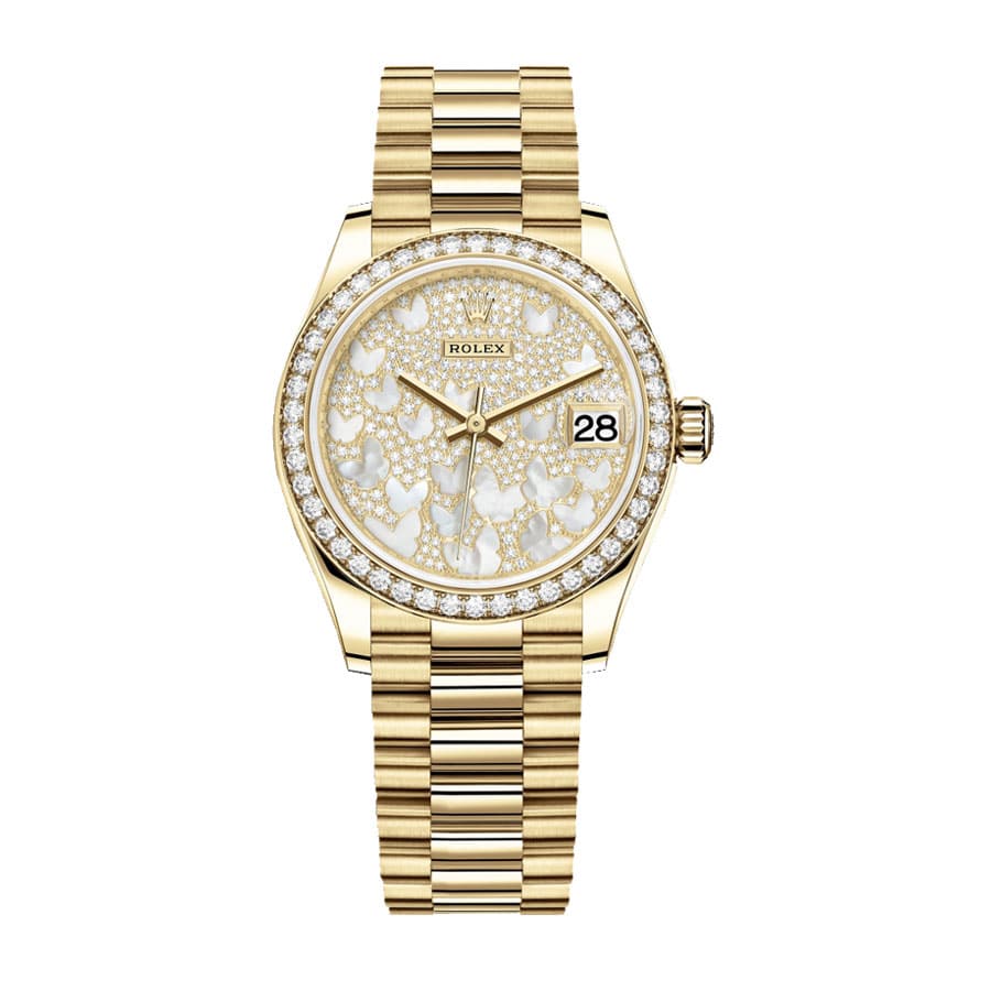 Rolex Datejust 278288RBR Diamond Mother Pearl Butterfly Dial Replica 31MM