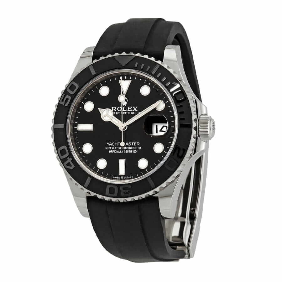 Rolex Yacht-Master 226659 White Gold Automatic Rubber Black Dial Replica 42MM