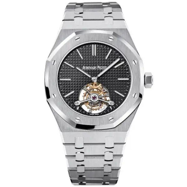 Audemars Piguet Royal Oak 26512ST.OO.1220ST.01 Tourbillon Black Dial Replica 41MM