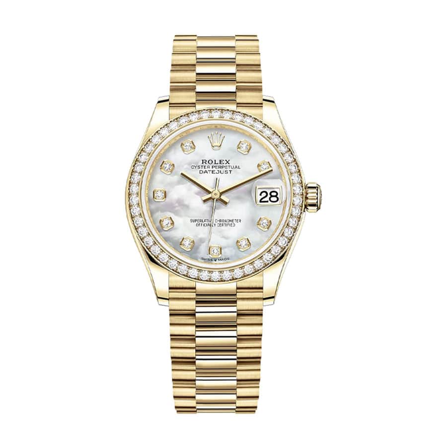 Rolex Datejust 178288 Gold Mother Of Pearl Dial Replica 31MM
