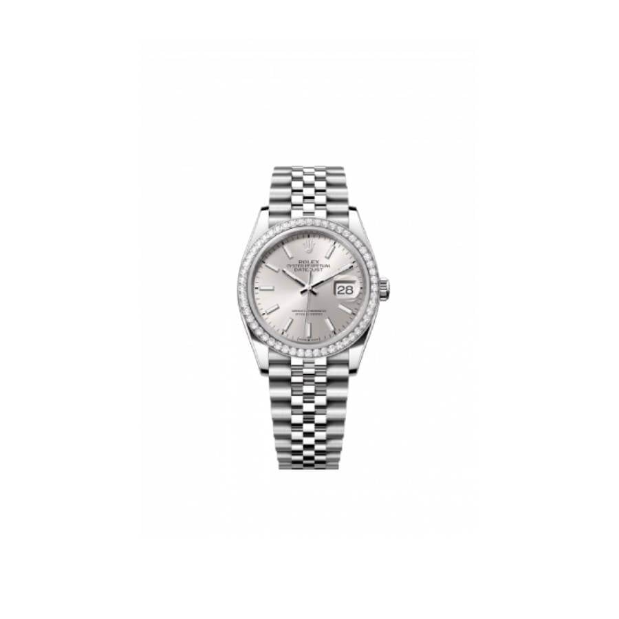 Rolex Datejust 116284 Diamond Bezel Silver Dial Replica