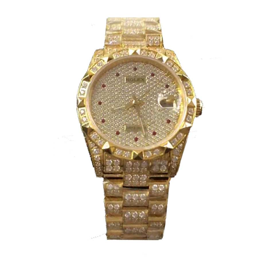 Rolex Gold Full Diamond Replica 41MM