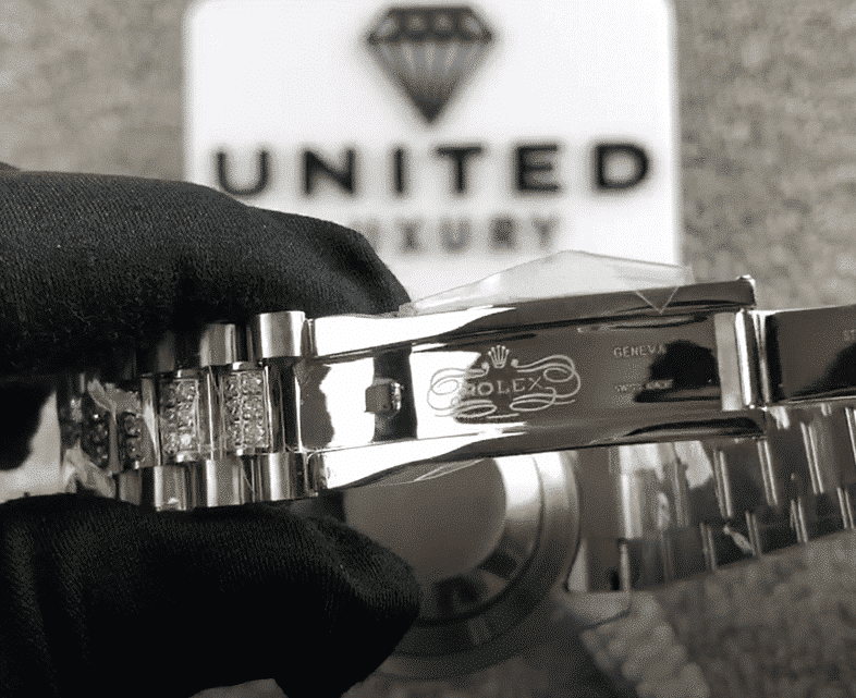 Rolex Datejust 116622 White Gold Diamond Dial Iced Out Replica