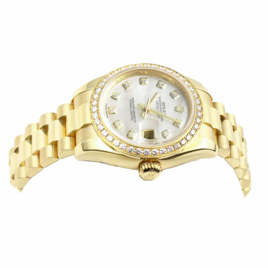 Rolex Datejust 178288 Gold Mother Of Pearl Dial Replica 31MM
