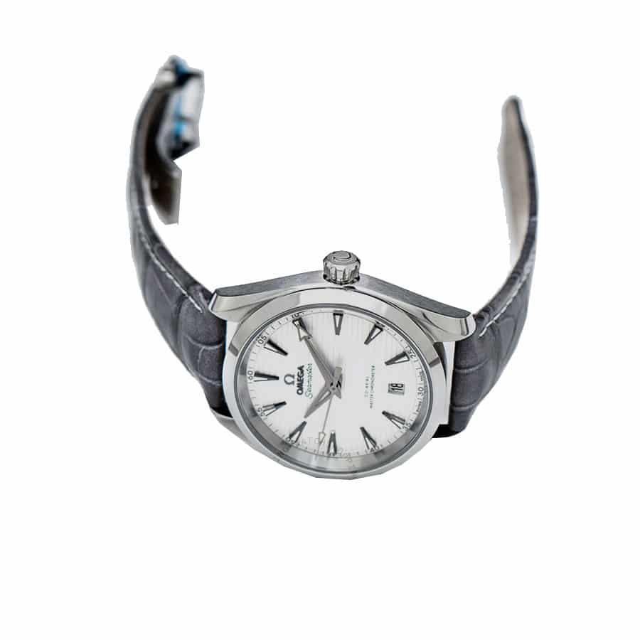 Omega Aqua Leather Grey Replica 38MM