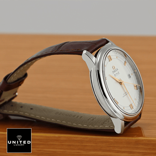 Omega De Ville Leather Replica 39.5MM