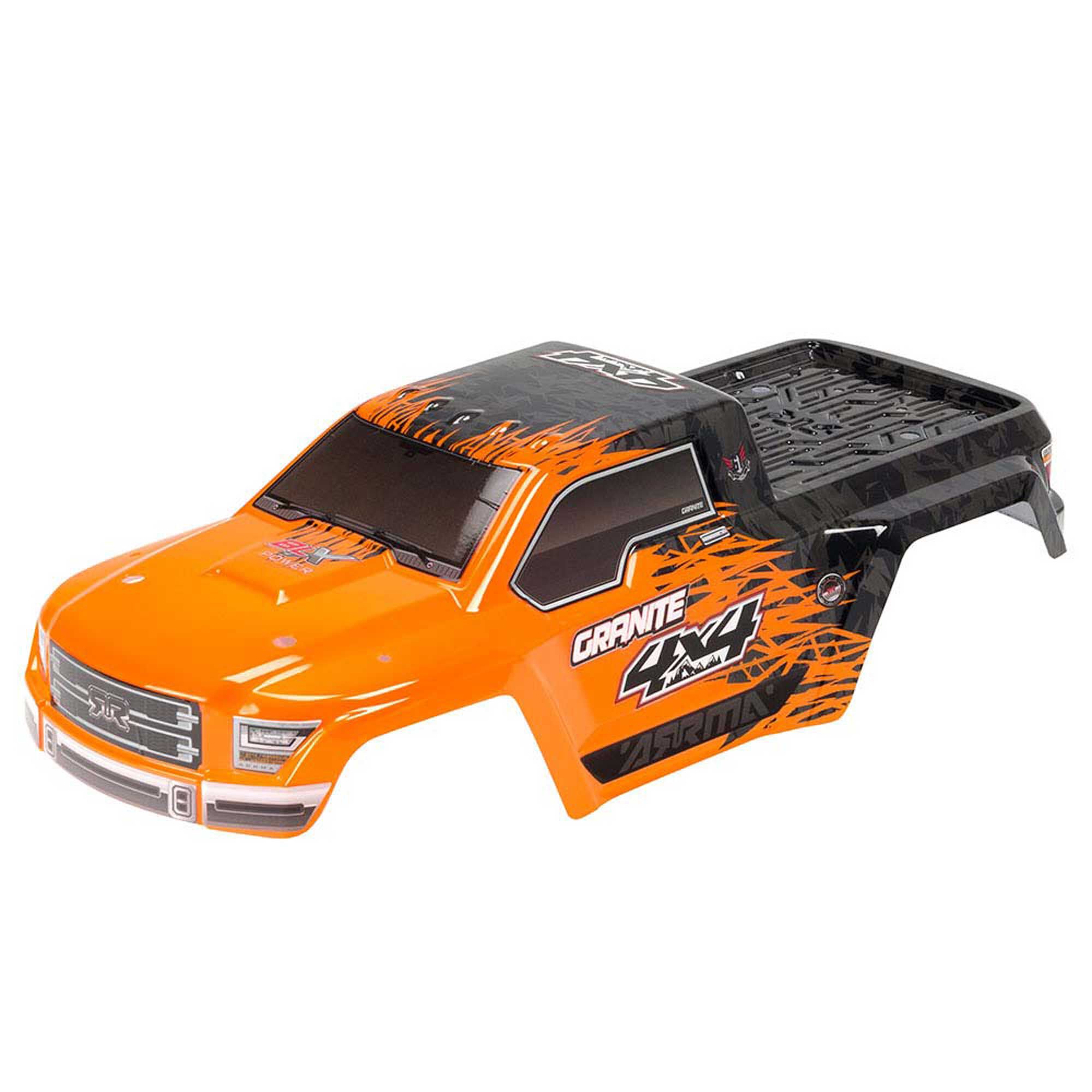 ARRMA 1/10 Painted Body, Orange: GRANITE 4x4 BLX