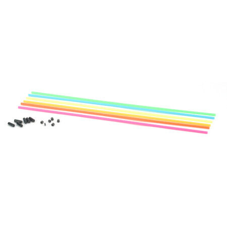 Dubro Products Antenna Tube Assortment with Caps, Neon