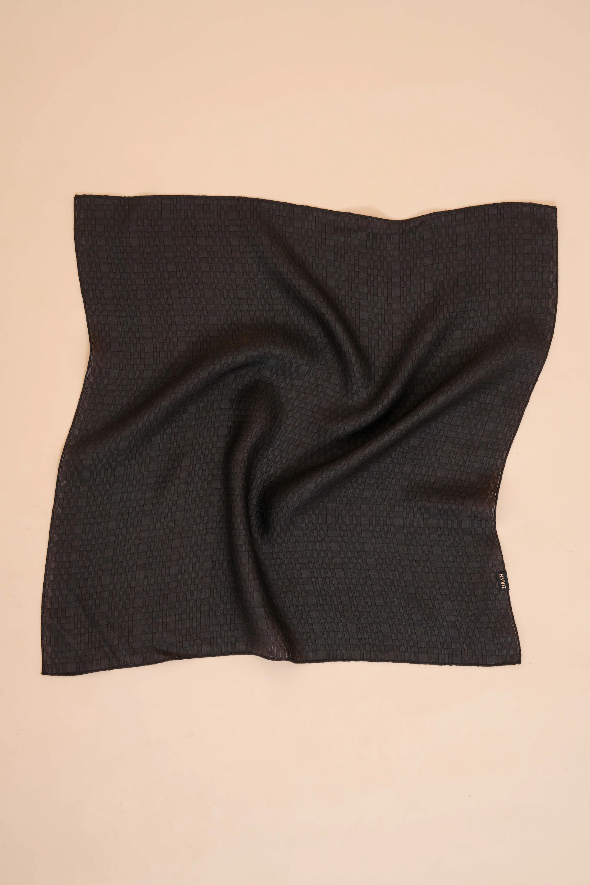 Black + Brown Raffia Bandana