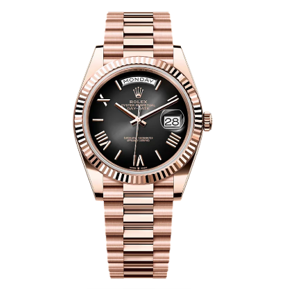 Rolex Day-Date 40 Black Smoke Dial Replica