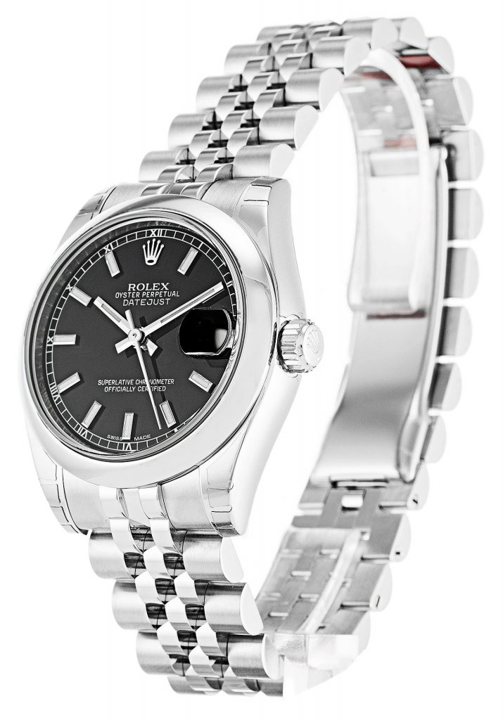 Replica Rolex Lady-Datejust 31mm Black Dial 178240-3
