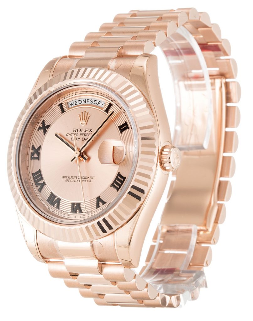 Replica Rolex Day-Date II 41mm Rose Dial 218235