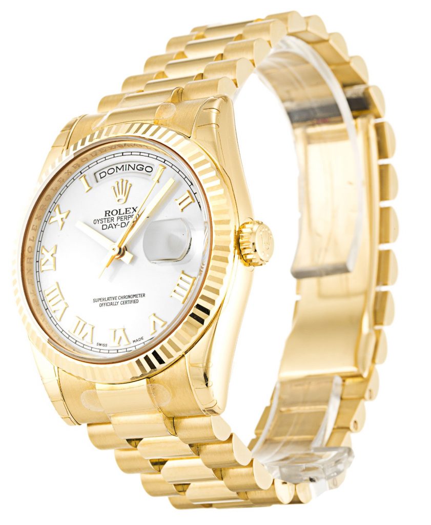 Replica Rolex Day-Date 36mm White Dial 118238