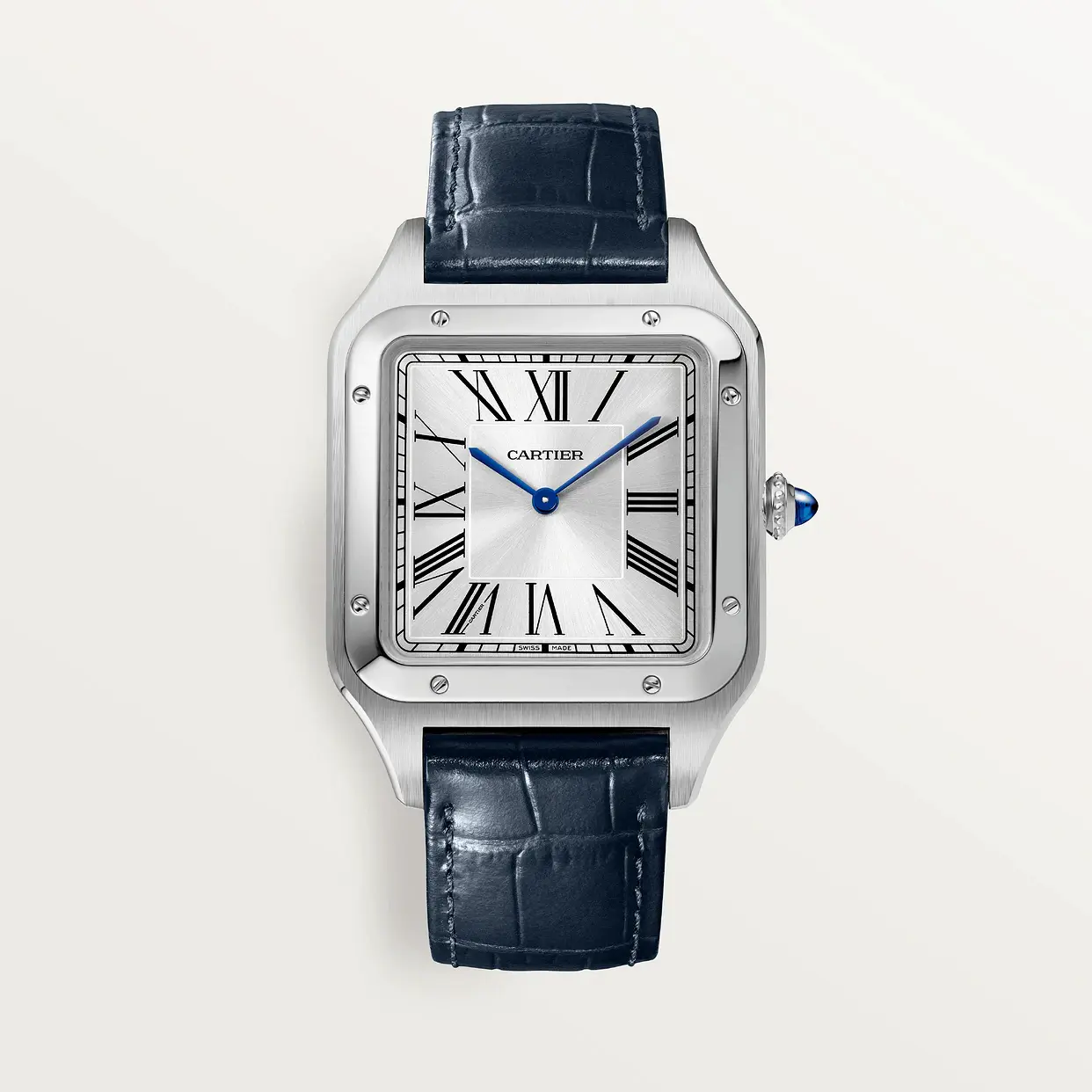 CARTIER SANTOS-DUMONT XL Model Blue Strap WSSA0032